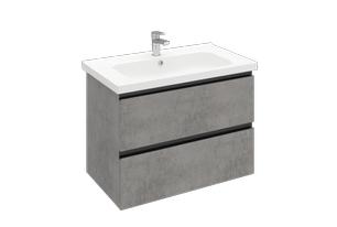 Тумба подвесная ELECTRA 80 под умыв-к Creavit Ideal 80, хромикс серебро, LE-WCAB-80-323