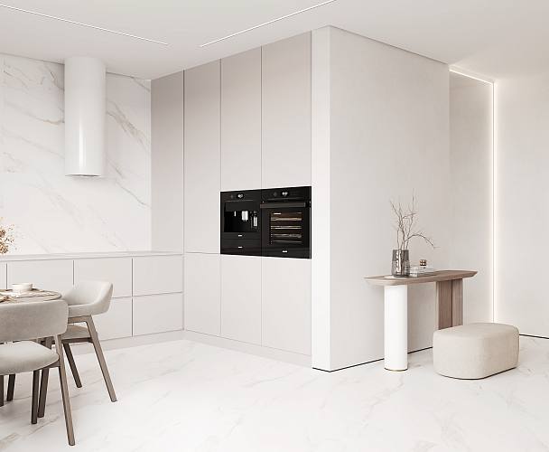 Calacatta Regal Gold Керамогранит белый 80х80 Матовый