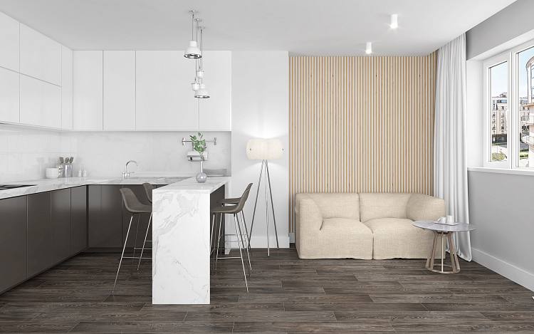 Soho Керамогранит серый ректифицированный 20х120 K-1621/MR