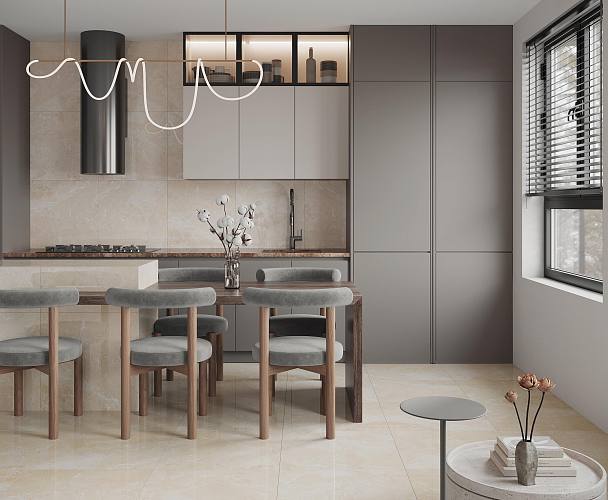 Romano Crema Керамогранит бежевый 60x60 полированный