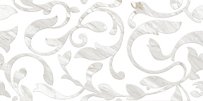 Роял Стоун Плитка настенная декорированная А белый (C-RSL052D) 29,7x60