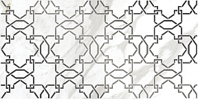 Роял Стоун Вставка белая узор 16015 29,8х59,8